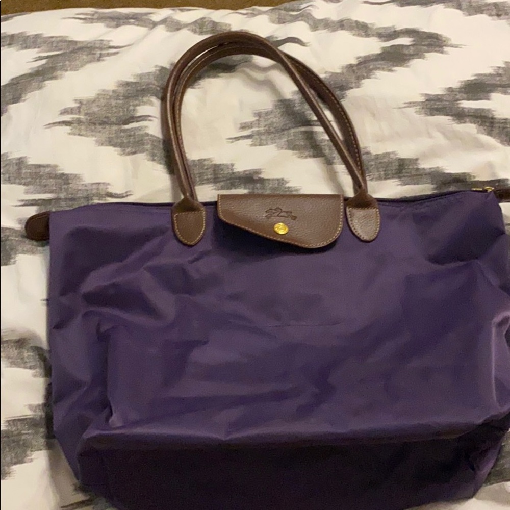 Purple shoulder bag